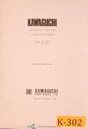 Kawaguchi-Kawaguchi IP-300S, Injection Molding, Operations and Electric Manual-IP-300S-02